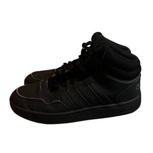 Adidas High Top Sneakers Black Men's Boys Size 7